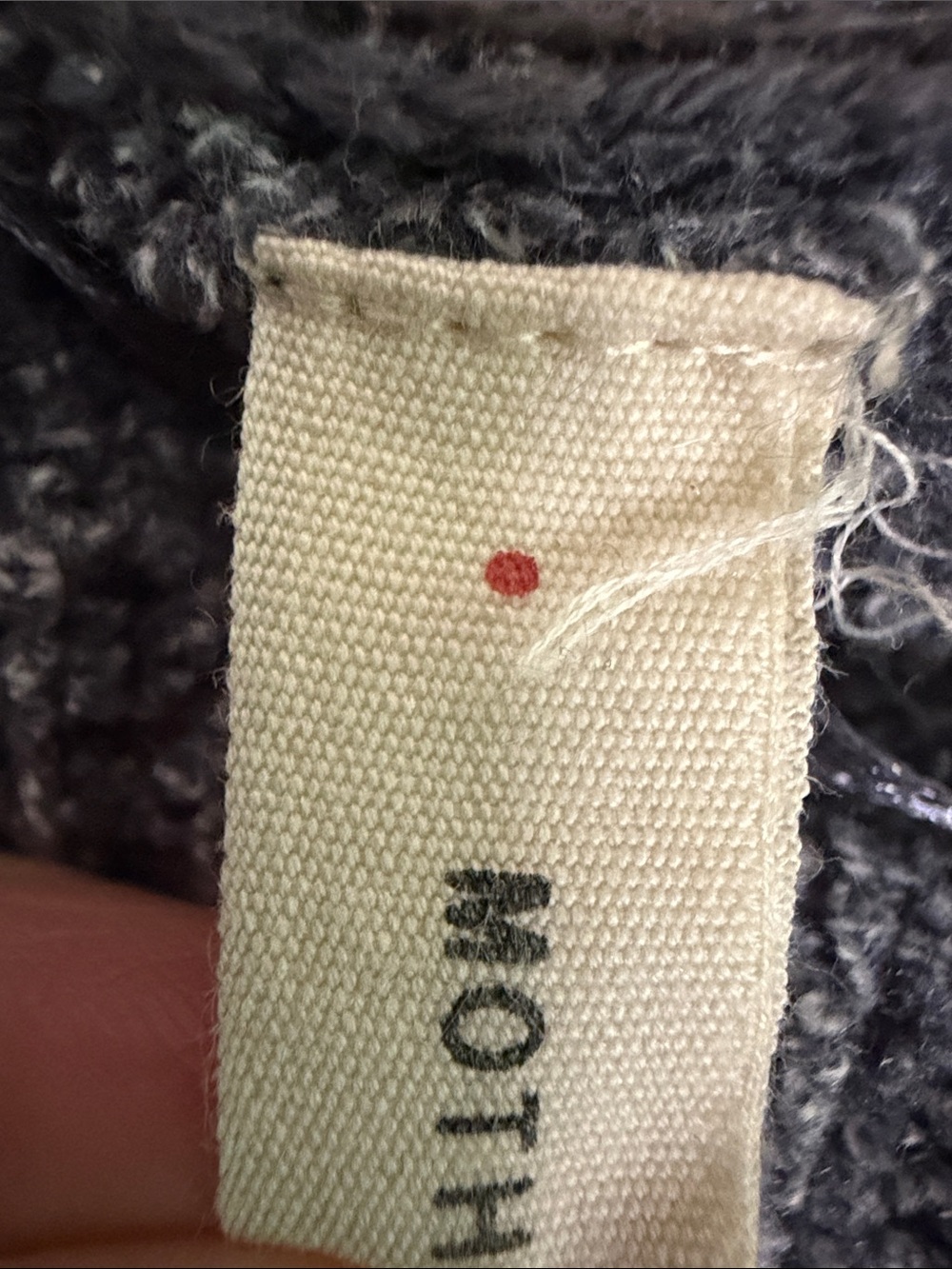 Moth Charcoal Off-the-Shoulder Ribbed Sweater - Picture 3 of 8